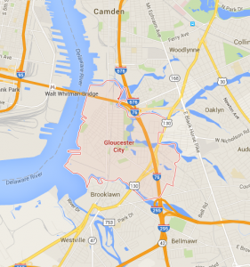 Image of Gloucester City map.
